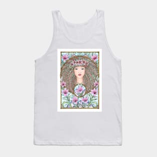 Mother Earth Gddess Full Print Tank Top